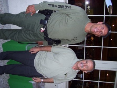 Mike Flora and Sheriff Jim Engle