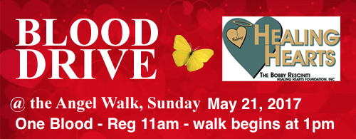 Blood Drive during the 2017 Angel Walk, May 21st