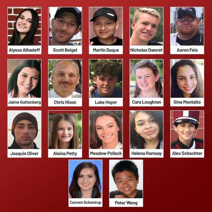 Remembering the victims of Marjory Stoneman Douglas High School six years later